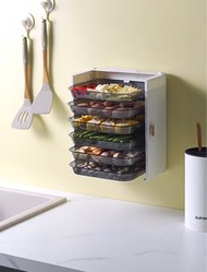 可議❗️廚房備菜盤 配菜盤 多層火鍋盤 家用壁掛折疊免打孔 火鍋菜盤