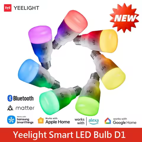 Yeelight Smart LED Bulb D1 E27 1300lm Dimmable WiFi 2700-6500K Global Version Voice Control Compatib
