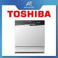 TOSHIBA DW-08T1(S)-SG COMPACT TABLE TOP DISHWASHER