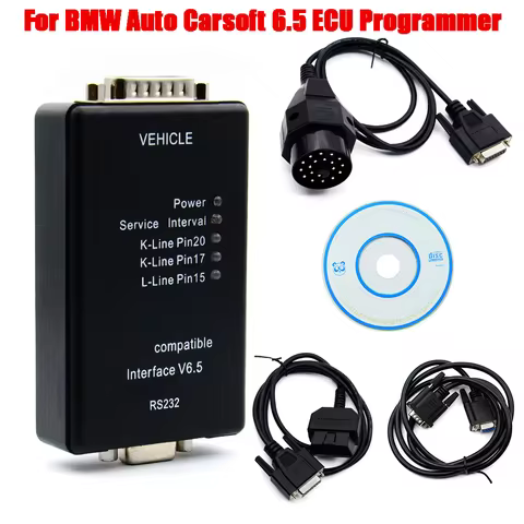 For BMW Auto Carsoft 6.5 ECU Programmer MCU OBD2 Diagnostic Tool for BMW E30/E36/E46/E34/E39/E53/E32