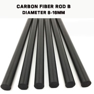 Carbon Fiber Rod Diameter 8-16MM Solid RC Model Accessories Carbon Rod Aircraft Model Reinforcement 
