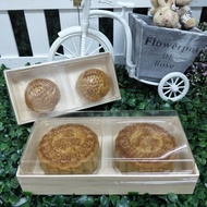 2IN1 WOODEN MOONCAKE BOX 两粒装木质月饼盒 1 Set  ( 50 - 125 gm )