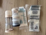 Mother K伸縮奶瓶免洗拋棄式奶瓶旅行組合