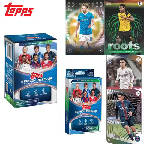 Genuine Topps New Official 2026 UCC Champions League Football Star Card Messi Yamal Signature Card S