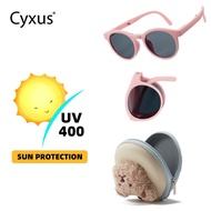 【Limited Time Sale】 Cyxus Kids Folding Sunglasses Cute Baby Children's Sunglasses UV400 Protection 6