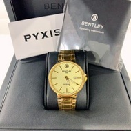 (Little bee小蜜蜂精品) Bentley 賓利 素面石英鋼錶(兩色可選)原價9800