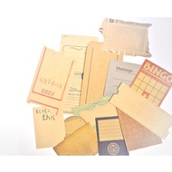 Vintage Kraft Paper Ephemera, Letter Paper