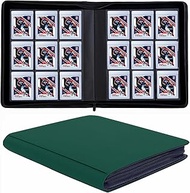 9 Pockets Card Binder for Semi Rigid Card Holders, Ringless Card Binder Album Holds 360Pcs Hard Slee