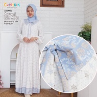 (10-14 years) DB GS 678 Muslim Dress for Teenagers Maxmara Silk Ayuni Dress Blue by Cutetrik