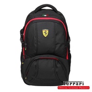 Ferrari 法拉利 運動背包 後背包 書包 電腦包TF014B-B (尼龍黑) 公司貨