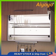 Stainless Steel Kitchen Cabinet Built In Dish Rack Rak Pinggan Almari Dapur Rak Kabinet Dishrack