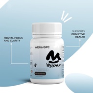 Alpha GPC Choline Supplement 600mg -60 Vegetable Capsules - Advanced Memory Formula Brain Support Su