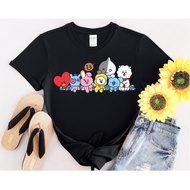 Kaos BTS Vintage Style Shirt BTS Love yourself borahae tshirt Kpop shirt Unisex BTS t-shirt for Wome