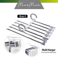 [MurMur] 5-in-1 Multifunctional Wardrobe Trousers Clothes Hanger