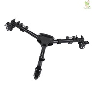 Tripod Dolly VX-600 Pro 3 Tripod Wheels Pulley Universal Folding Camera Tripod Dolly Base Stand w/ N