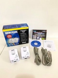 Aztech Homeplug Turbo Ethernet Twin Pack 85Mbps PowerCom Plug   電力貓穿牆電流上網路由器電網訊號轉接器