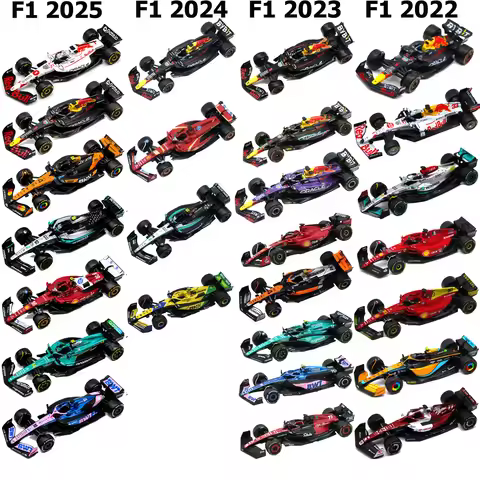 Bburago 1/43 F1 2025 2024 2023 2022 Red Bull Ferrari Mercedes AMG W14 Mclaren Racing Cars Toys Alloy
