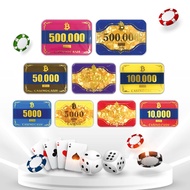 SQUARE POKER - CASINO STANDARD (set of 10 chips) Poker Chips Poker Chip Set