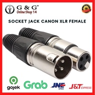 Socket Jack Canon XLR Female 3-Pin Sound System