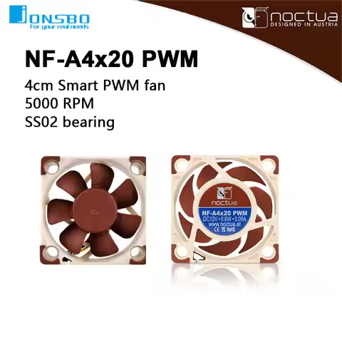 Noctua NF-A4x20 PWM 3pin/4pin 12V/5V Intelligent temperature control 4CM MINI silent fan cooling cha