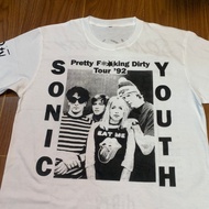 Tshirt SONIC YOUTH Pretty F'in "DIRTY" Tour 1992 T-Shirt (BackPrint)