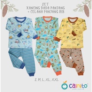 3Pcs Baby Set with Pattern (( CAINITO_LONG )) | Sleepwear | Print Pajamas .