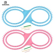 [SONONIA] 4pcs Plastic 8 Shape Loom knitting Board DIY  Kits Needle Knitting Kits