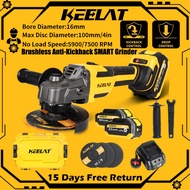 KEELAT KAG010 2Speed Brushless Anti Kickback Angle Grinder SMART Grinder Metal Cutting grender Batte