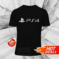 NEW Playstation Logo PS4 4 PS Console T-Shirt Ready Stock SS Short Sleeve 170 GSM Unisex Racing