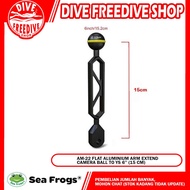 AM-22 Seafrogs Flat Aluminum Arm Extend Camera Ball To YS 6 Inch 15cm Scuba Diving Camera Accessorie