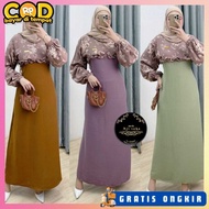 Gsmis Luxury Party Clothes Sarii Women's Syari Sari Syar'I Casual Wnta Korean Style Women's Gamis Te