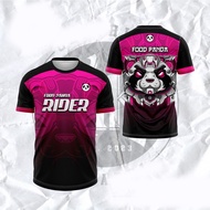New 3D printed Food Panda Short sleeve T-shirt/Food Panda uniform