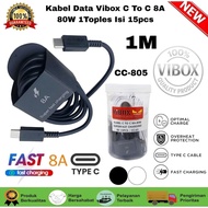 [drg] (1 jar contains 15 pcs) Vibox USB-C To C 8A 80W Data Cable/ CC-805 Type C To C Jar