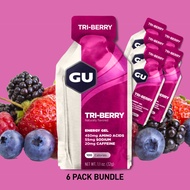 (6 Packs) GU Energy Gel Tri-Berry