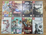 [鋼彈小鋪] switch 二手遊戲 舞力全開 超級街道賽 小小夢靨1 狙擊之神V2 NBA2K21雙點醫院 薩爾達無雙