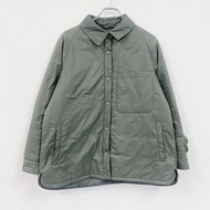 UNIQLO x ANYA HINDMARCH Puff Tick Shirt Jacket, Padded, Khaki, Vintage