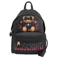 MOSCHINO 吸血鬼小熊造型PVC拉鍊後背包.黑