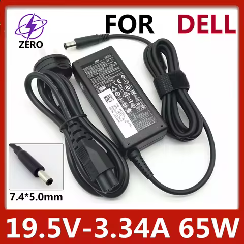 Original 65W 19.5V3.34A 7.4*5.0mm Laptop Charger for Dell E74200 E7440 N4010 N4030 E7240 E7250 E7450