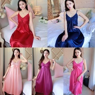 🧸New Arrival🧸Available Malaysia Plus Size Women Nightdress Sleepwear Baju Tido/Tidur Plus Size Gaun Perempuan