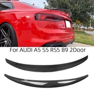 For AUDI A5 S5 RS5 B9 2Door Coupe HK/S/M4 Style Carbon Fiber Rear Spoiler Trunk Wing 2016-2023