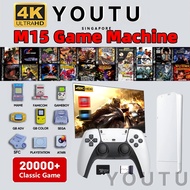 Game Console Portable Video Game Stick M15PLUS Game Console 4K 64GB Retro Game Console with 2.4G Oua
