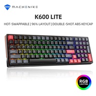 MACHENIKE K600 LITE Mechanical Keyboard 96% Layout 100 Keys Wired Gaming Keyboard Hot-Swappable RGB 