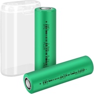 3.7V Rechargeable Battery, 30A 2500mAh NiMH Rechargeable Flat T-Type Battery, Suitable for Flashligh
