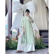 Hion Store - 4-color ao dai Set with bag (TYPE 1 with size S M)