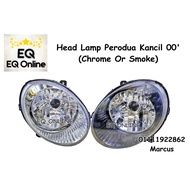 Perodua Kancil 2002 Head Lamp (Bulat) Chrome or Smoke Lampu Besar Lampu Depan 2003 2004 2005 2006 Be