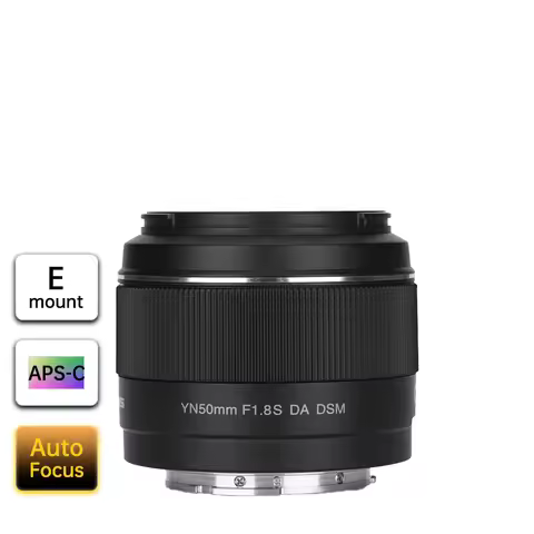 Yongnuo YN50mm F1.8S DA DSM Camera Lenses 50mm for Sony E-Mount A6300 A6400 A6500 NEX7 APS-C Frame A