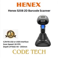 Henex 5208 2D Barcode Scanner Wireless Bluetooth scanner ID