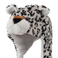 (TopTie) TopTie Animal Hat, Faux Fur - Leopard, White Leopard, Brown Leopard, Christmas Gift Idea