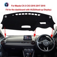 For Mazda CX-3 CX3 2016 2017 2018 RHD Car Accessories Sun Protection Car dashboard covers mat Anti-Slip Mat Dashboard Cover Pad Sunshade Dashmat Polyester Black Flannel Leather