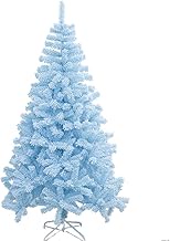 GYC Blue Artificial Christmas Tree,6ft Timsel Tree Unlit Easy To Assemble,with Solid Metal Stand Indoor Outdoor Holiday Decoration-sky Blue 6ft